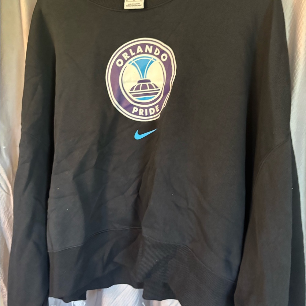 Nike Black Crewneck with Purple and Light Blue Orlando Pride New without tags